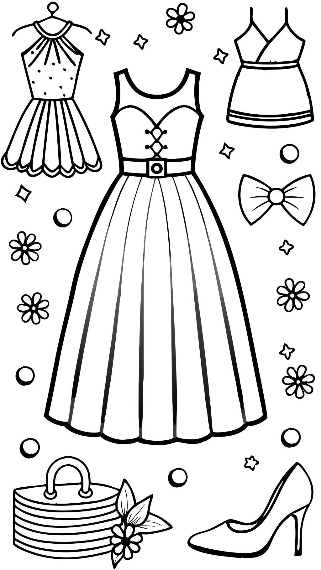 coloring pages dress